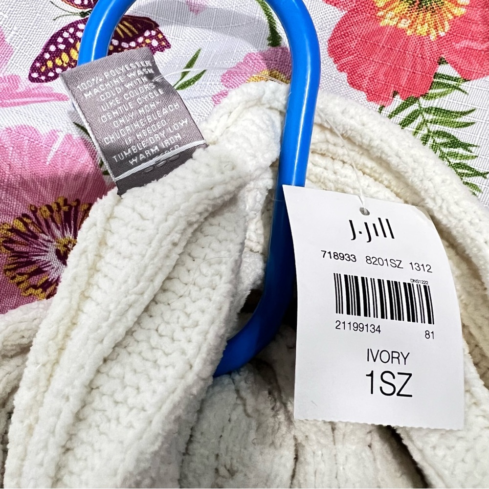 J.jill scarf ivory fluffy knit: :Box 0W3: - Picture 5 of 9